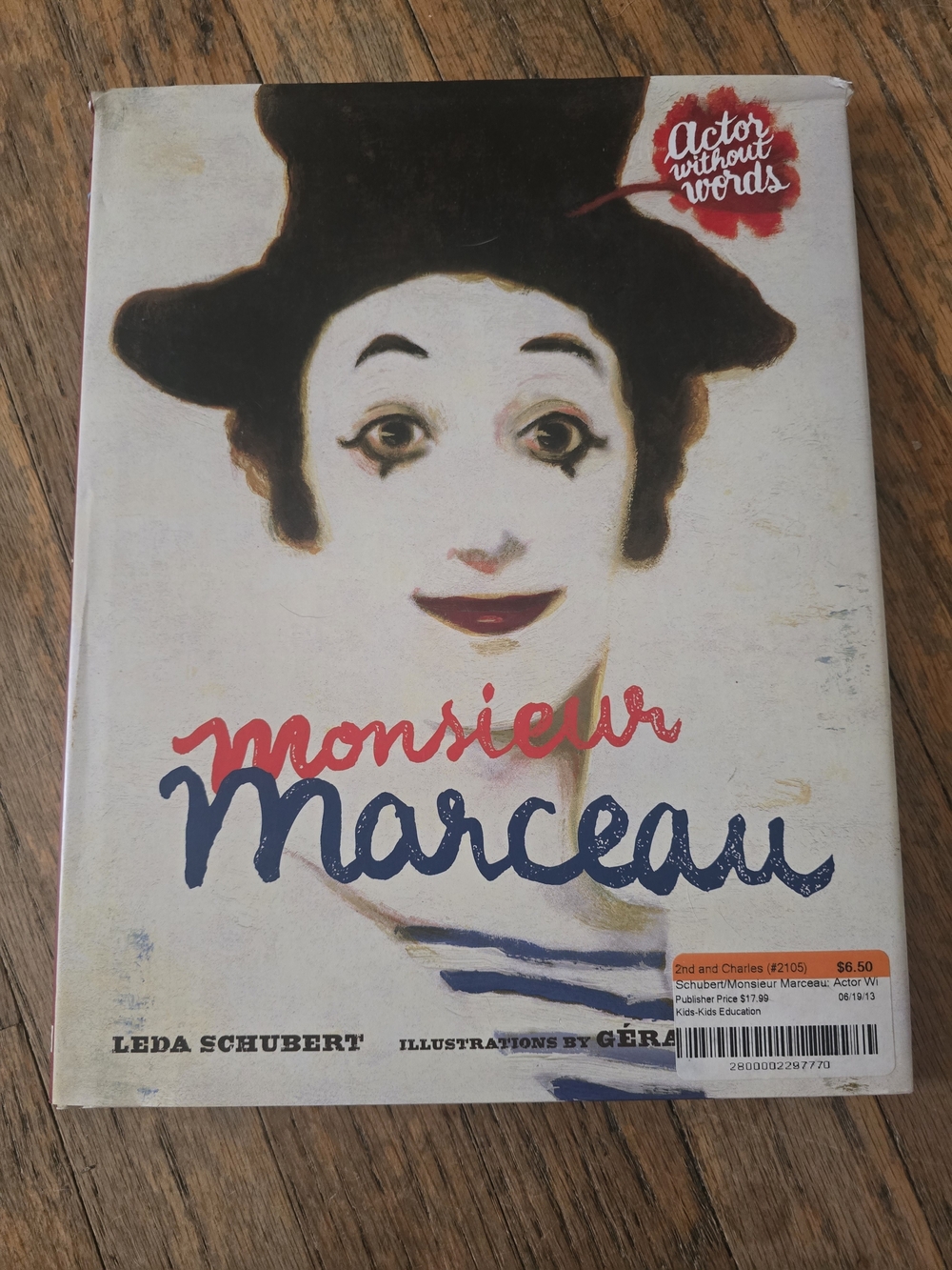 Roaring Brook Press Monsieur Marceau Illustrated Print Book Cover